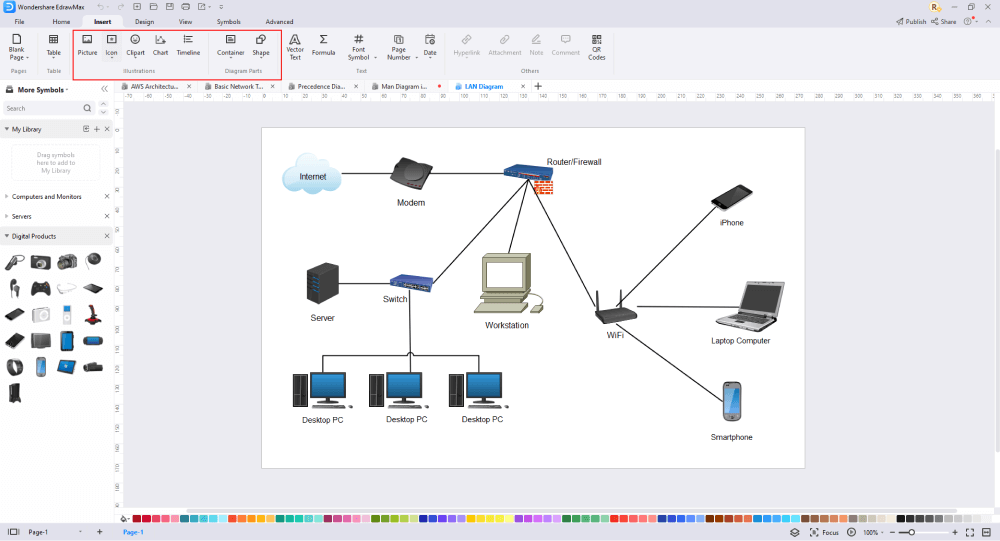 Lan Diagram Complete Guide Edrawmax