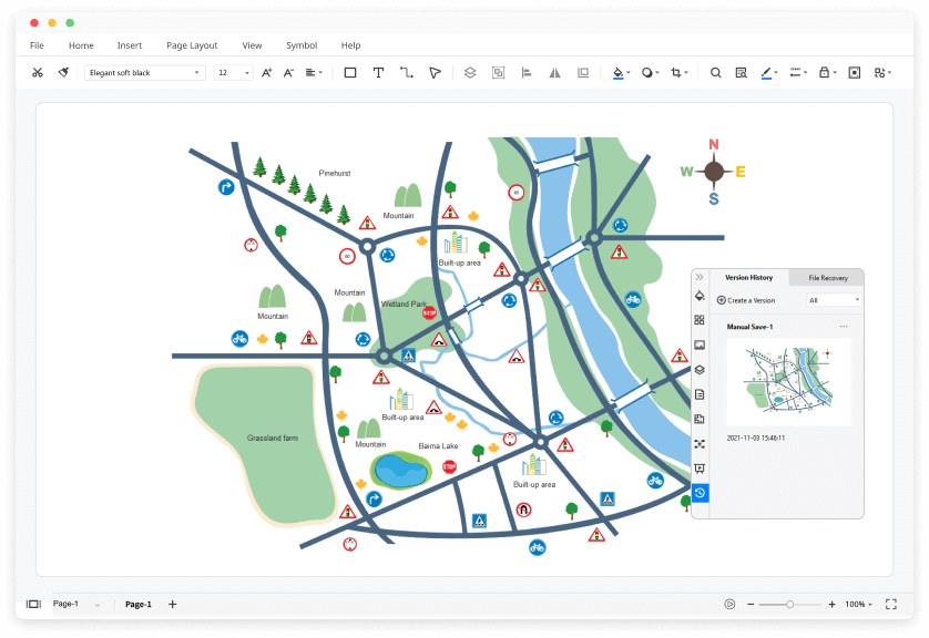 An example of sketch-map from a participant after virtual exploration. |  Download Scientific Diagram