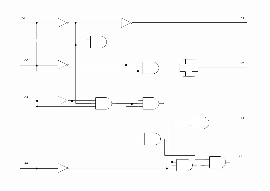 un circuito digitale complesso