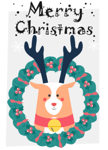 Deer Christmas Card