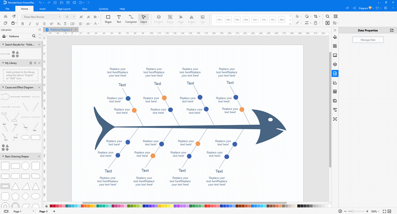 make fishbone diagrams in EdrawMax