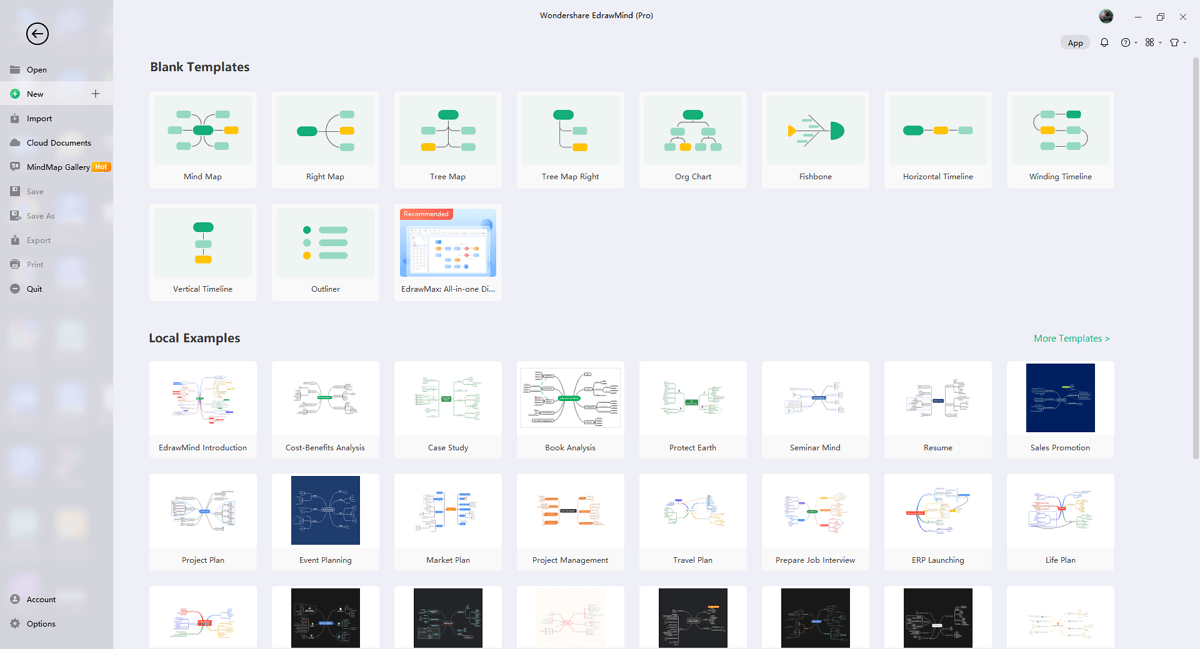 More Mind Map Templates