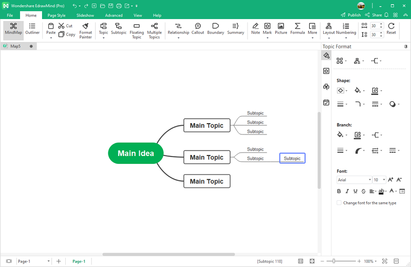 build the mind map