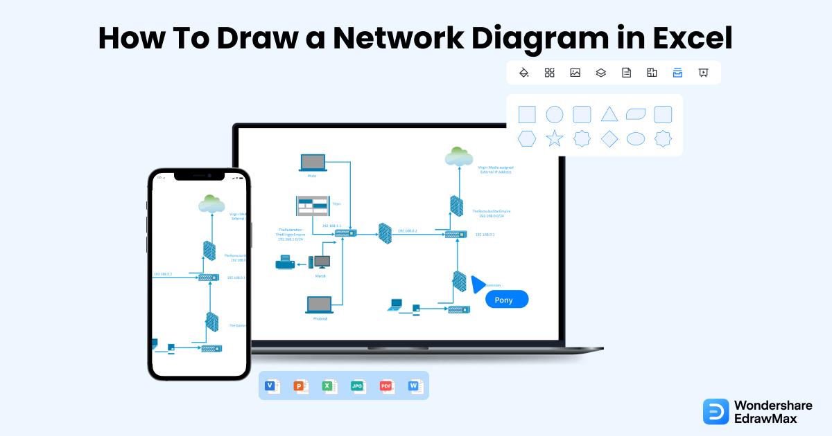 How to Draw a Network Diagram in Excel EdrawMax
