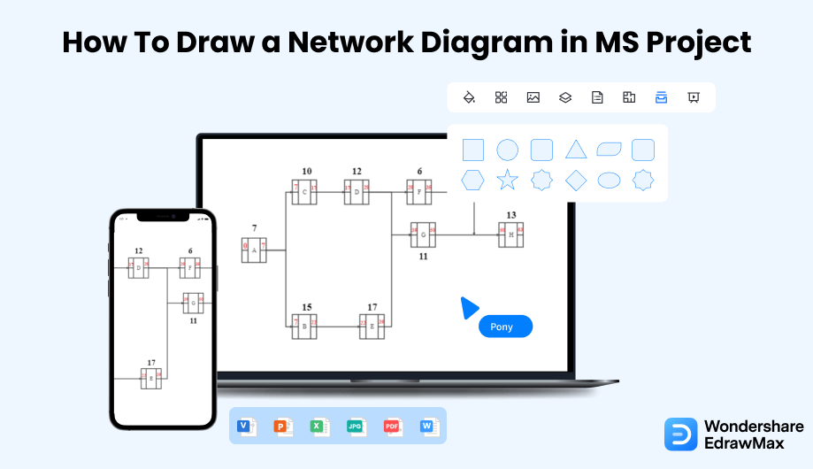 Erstellen Sie ein MS Project Netzwerkdiagramm Cover
