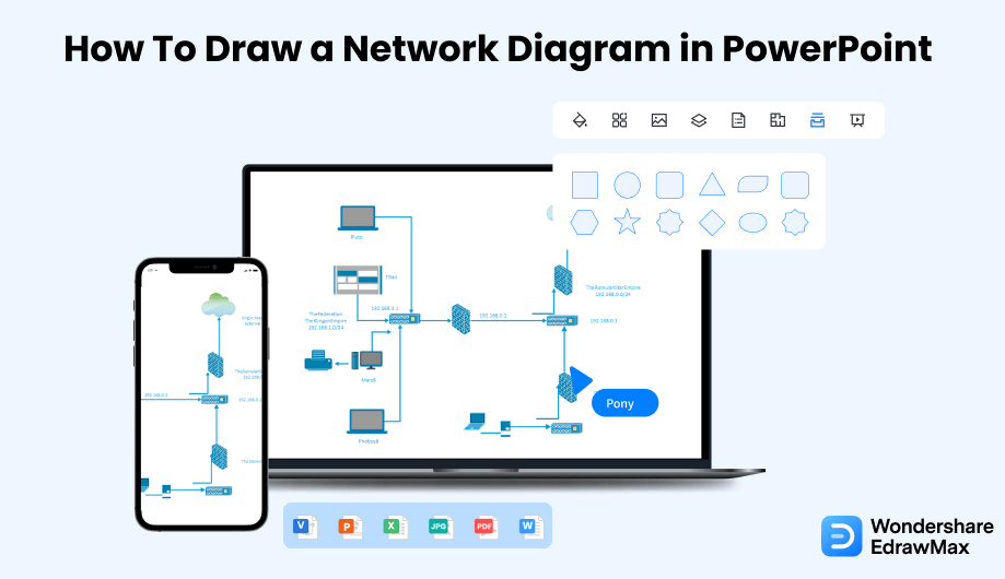 Erstellen Sie ein Netzwerkdiagramm in PowerPoint Cover