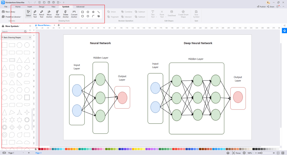 Wie man ein Diagramm eines neuronalen Netzwerks zeichnet