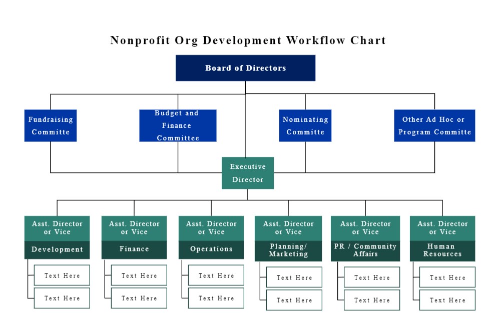 Diagramm zur Entwicklung der Nonprofit-Organisation