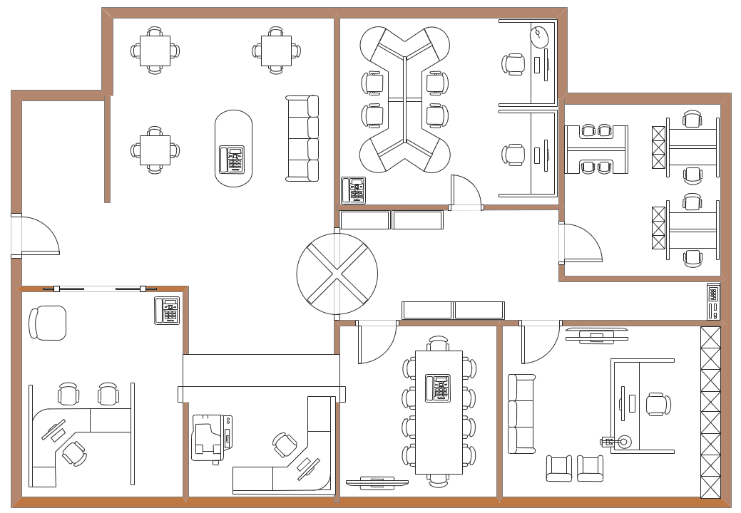 simple office design plan