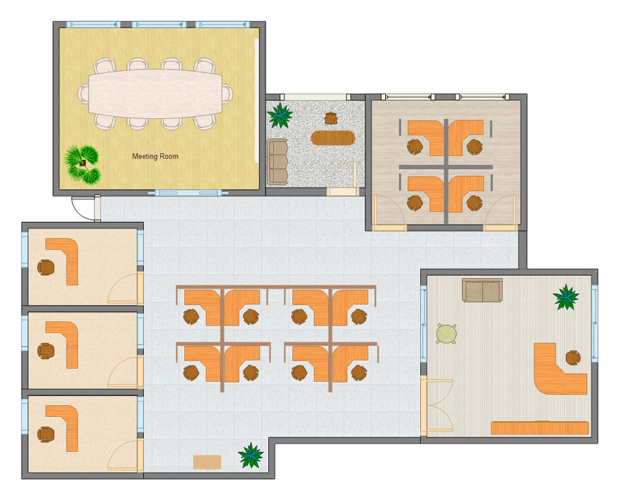 office building floor plans examples