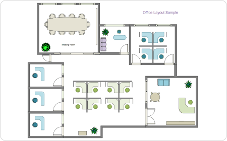 Free Office Layout Planner with Free Templates - EdrawMax