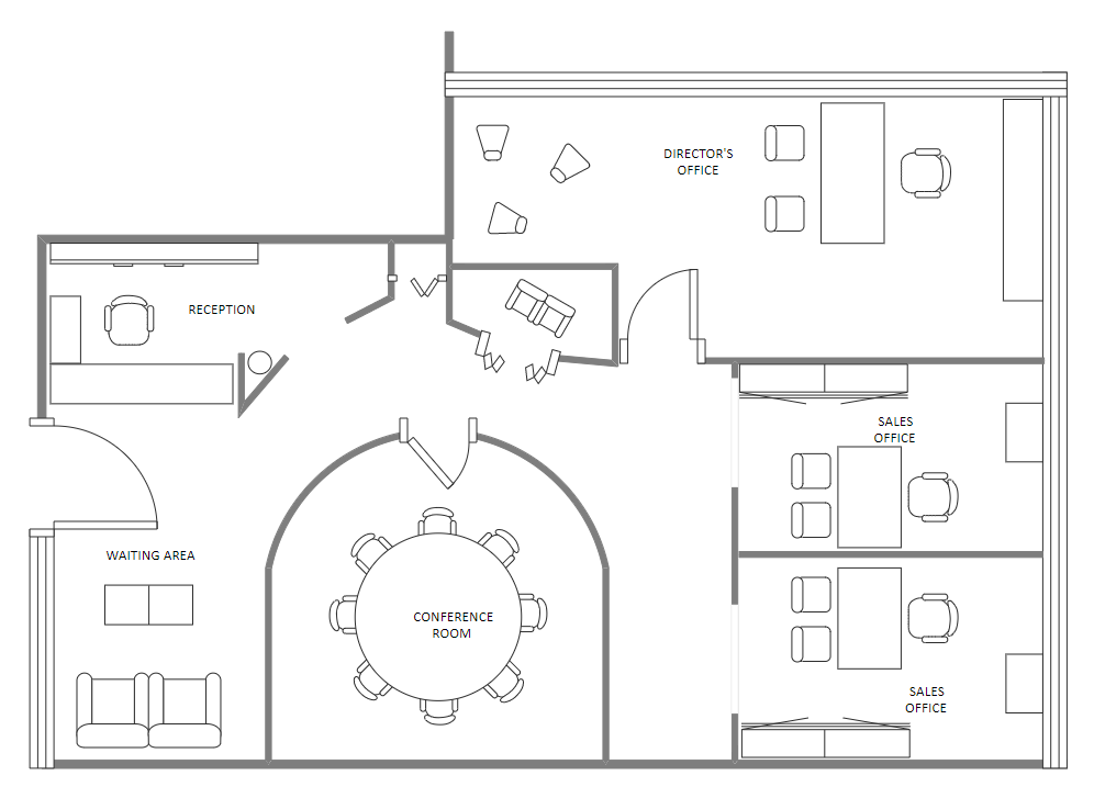 home office layout windows