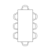 Mesa de 8 plazas