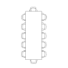 12-Sitzer Tisch