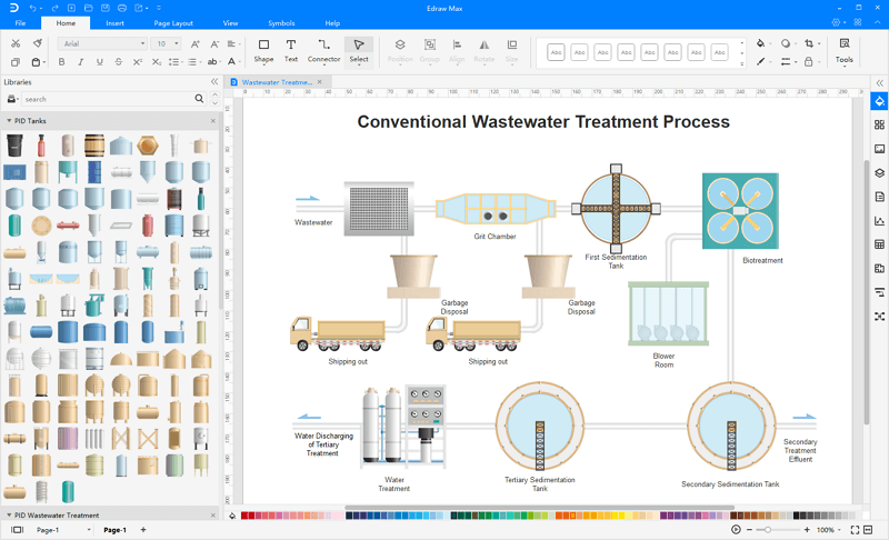 Esempio di disegno di processo e strumentazione