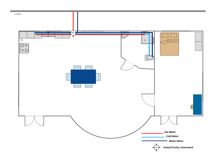 How to Draw an Emergency Plan for Your Office, Network Layout Floor Plans, Plumbing and Piping Plans