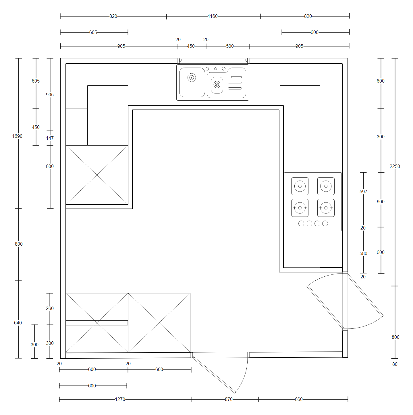 Kitchen Plumbing Plan