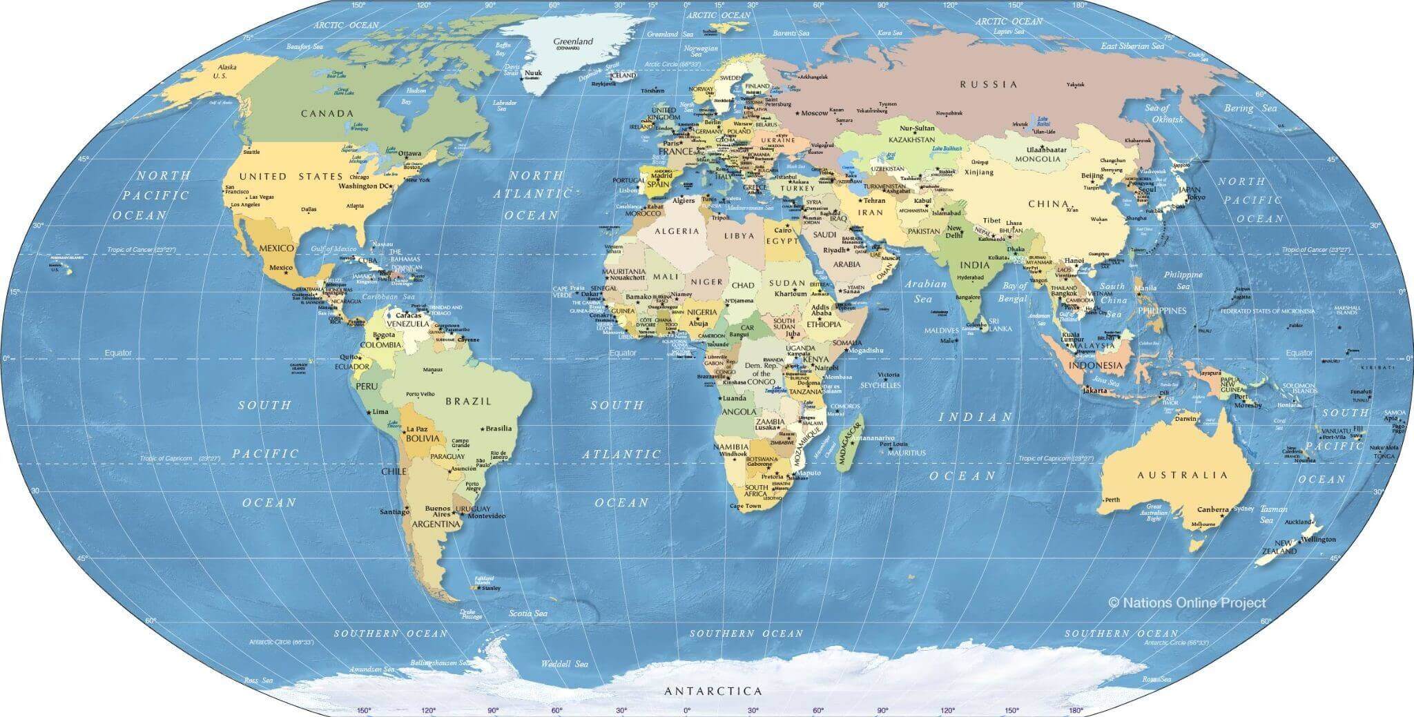 What Is A Political Map In Geography