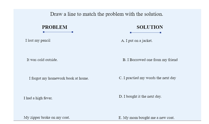 Problem Solution Worksheet