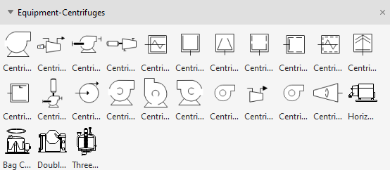 Process Flow Diagram Symbols - Centrifuges