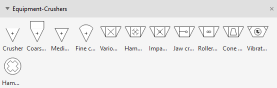 Process Flow Diagram Symbols - Crushers