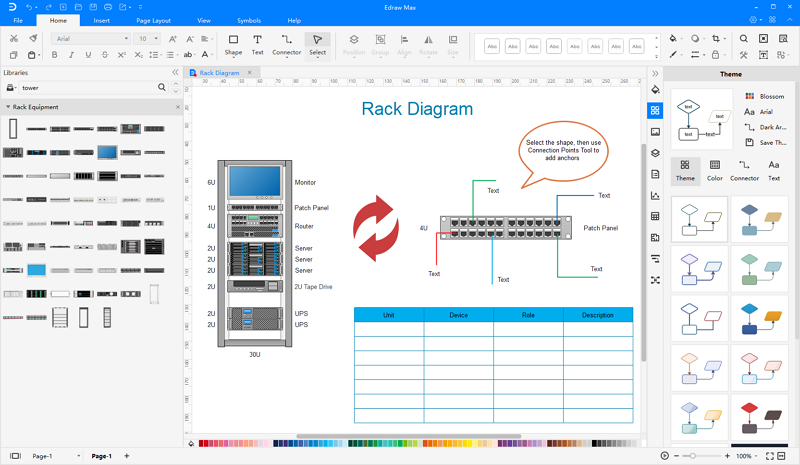 Software de Diagrama de Rack
