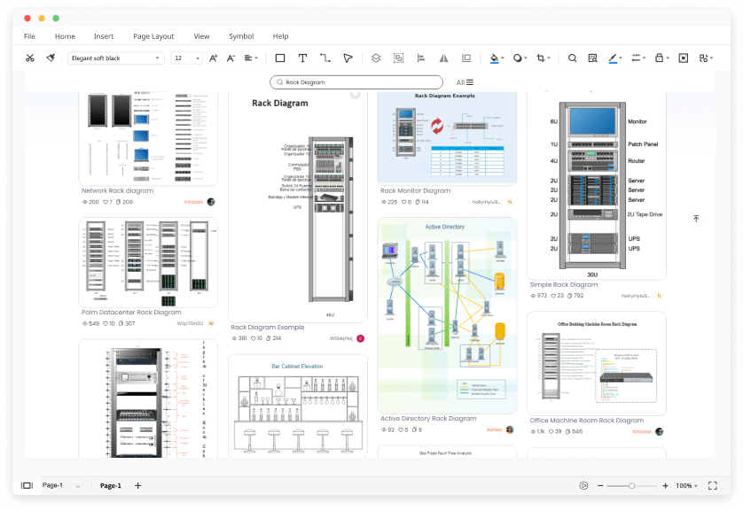 Kostenlose Rack Diagramm Software Mit Kostenlosen Vorlagen EdrawMax