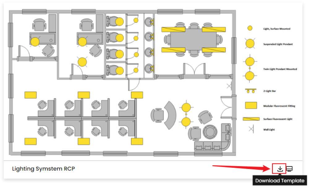 Wie man die Vorlage für einen Fluchtplan verwendet