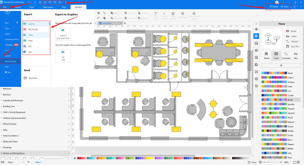 Wie man die Vorlage für einen Fluchtplan verwendet