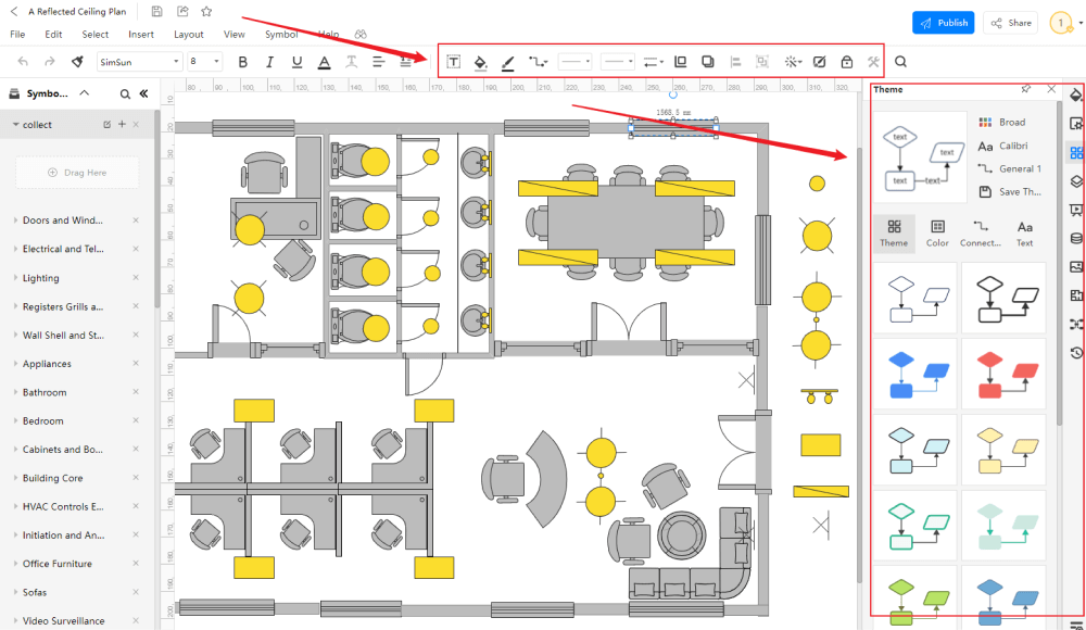 Free Editable Reflected Ceiling Plan Examples & Templates | EdrawMax