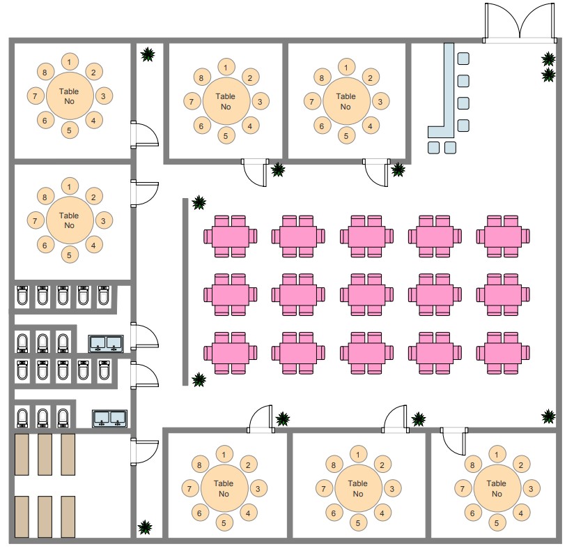 Plan d'étage des sièges