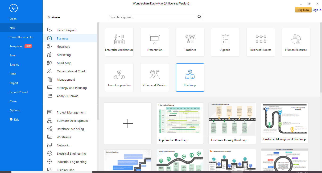 Vai a Nuovo/Affari/Roadmap