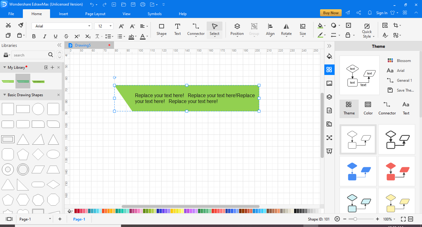 start drawing your document