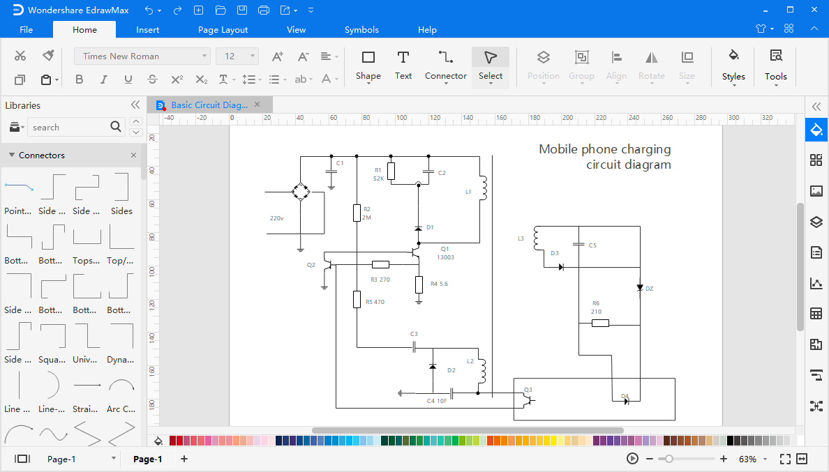 Circuit Diagram Maker -  exonerate Download | Edraw