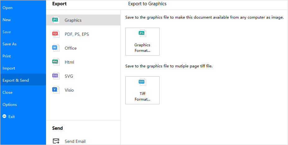 Exportar diagrama en Edraw Max