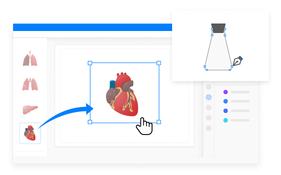 drag and drop symbols