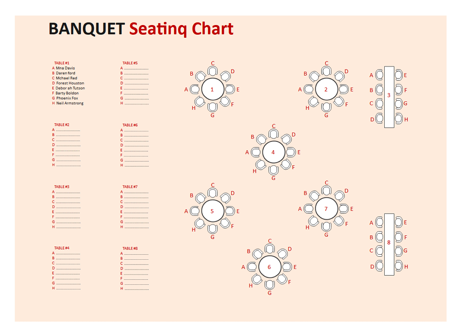 Seating Chart Example