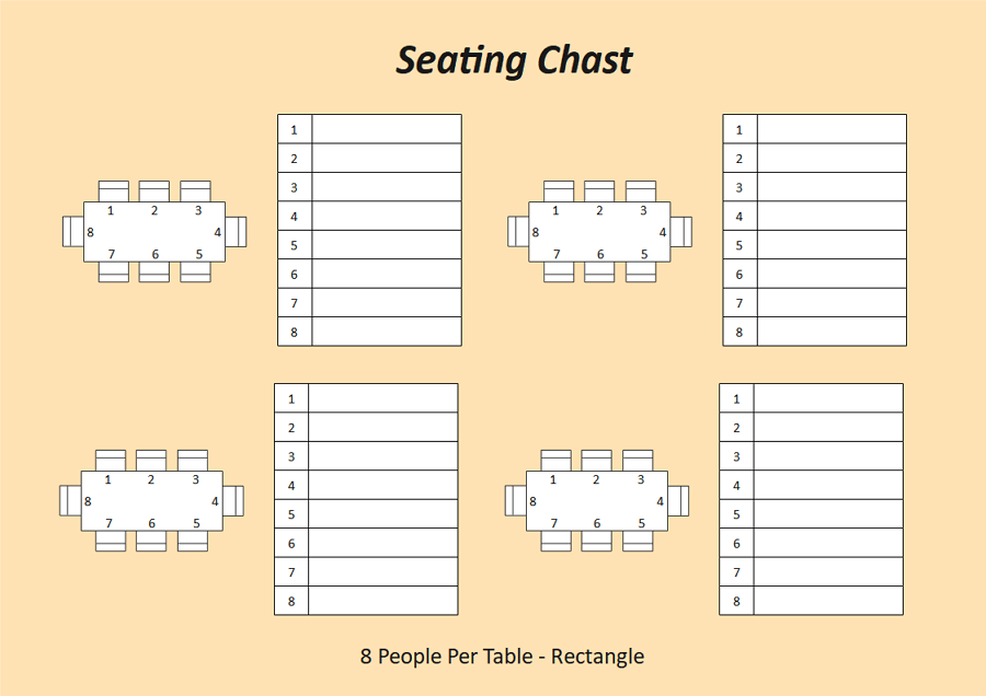 table seating chart template free