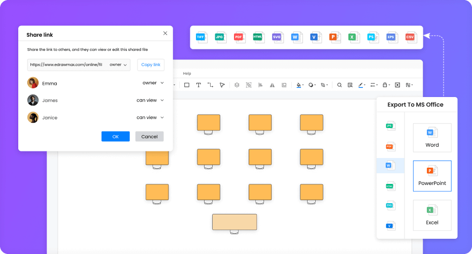 Free Seating Chart Maker with Free Templates - EdrawMax