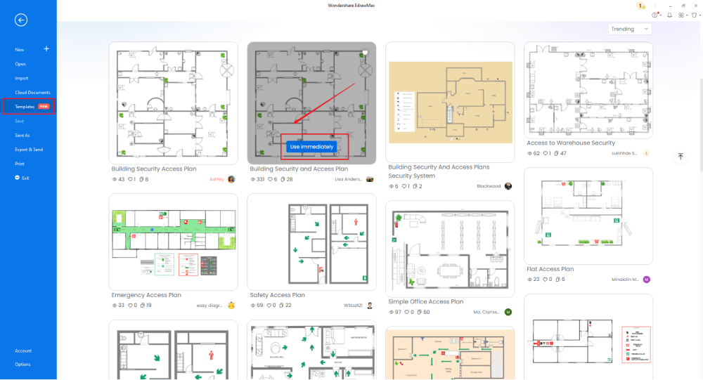 Wie man einen Sicherheitsplan in EdrawMax zeichnet