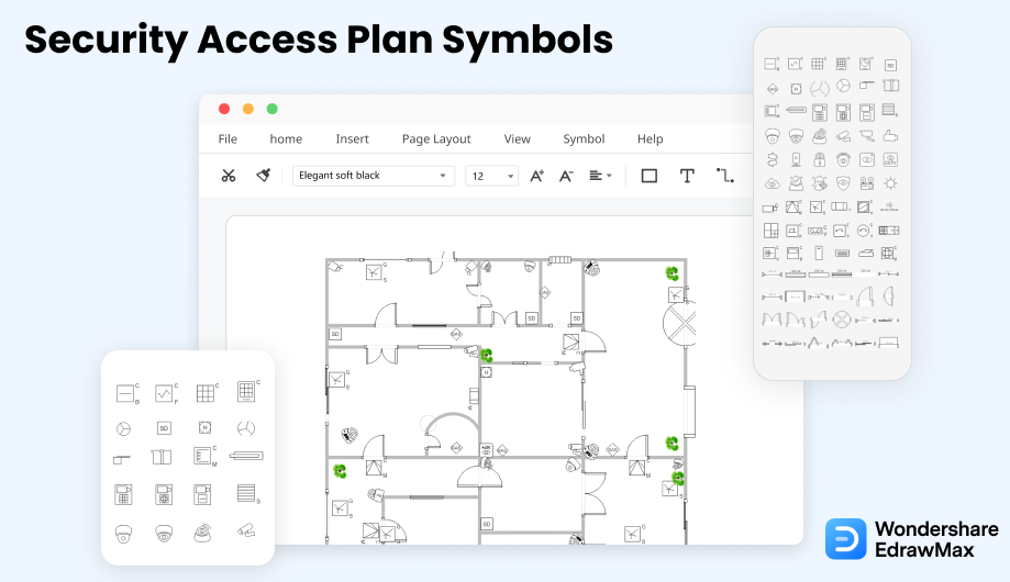 Security Access Plan Symbols Meanings Edrawmax The Best Porn Website