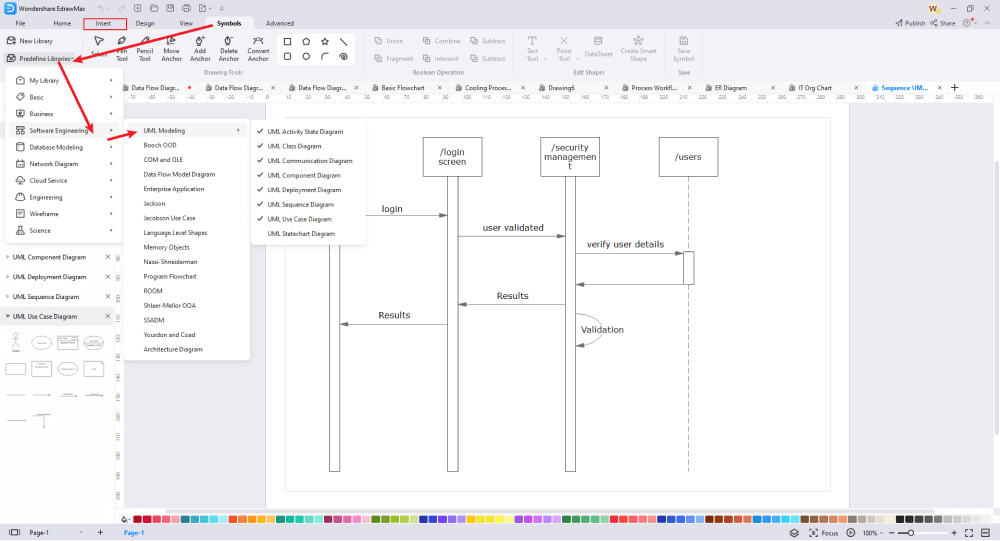 visio sequence diagram autoarrange