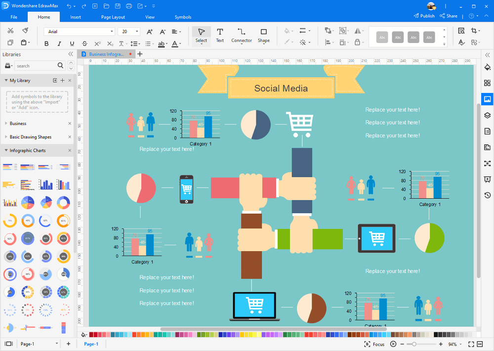 Infografik in EdrawMax