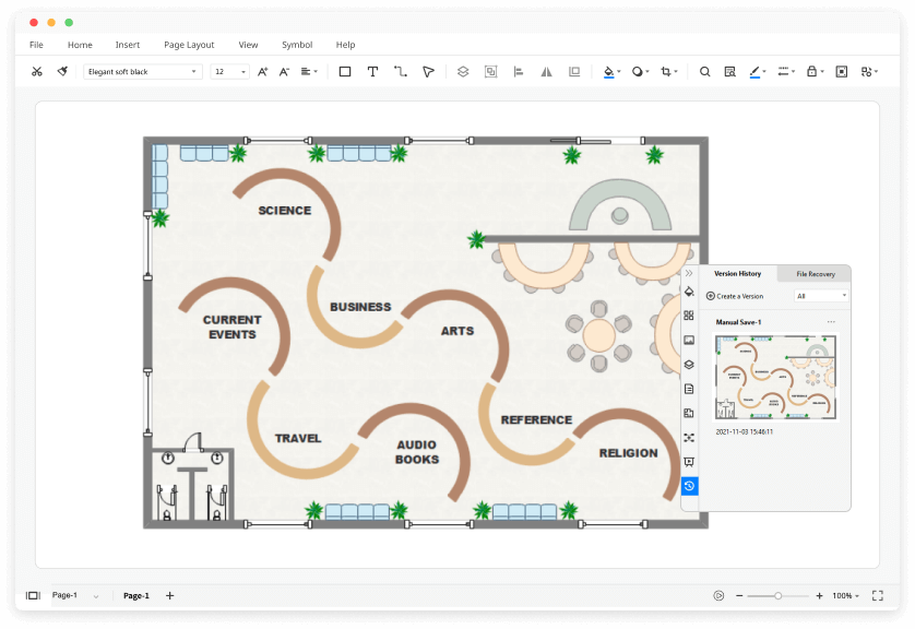 Kostenloser Store Layout Maker Mit Vorlagen EdrawMax   Step4 