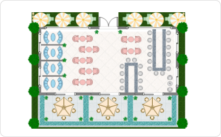 Modello di layout del negozio