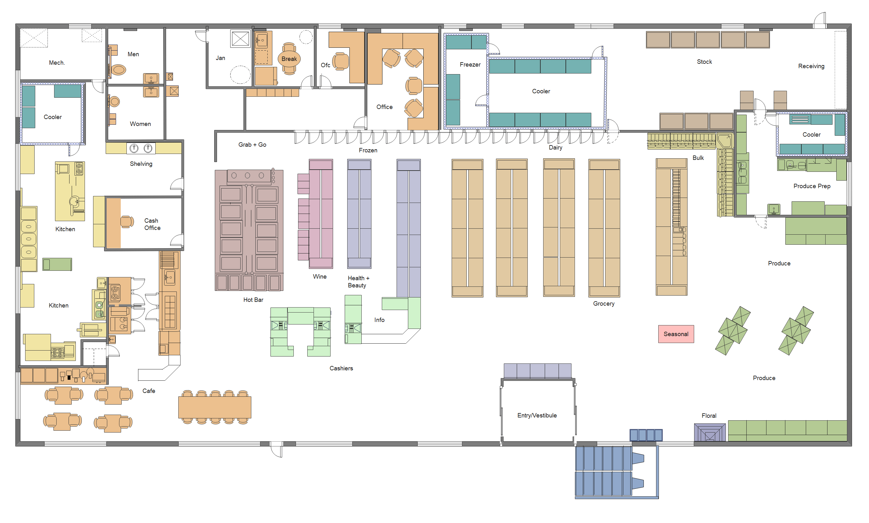 Convenience Store Floor Plan Layout