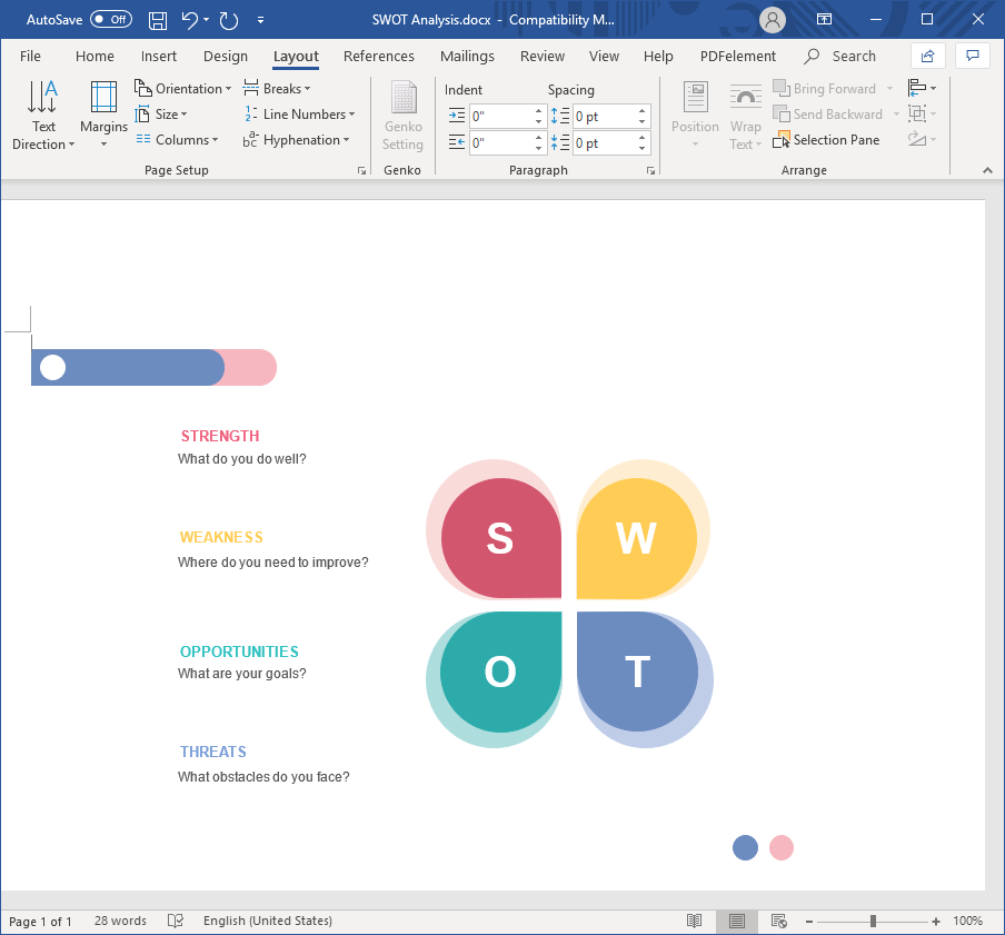 How to Create a SWOT Analysis Diagram in Word