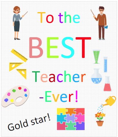 Cartão de Agradecimento para Professores