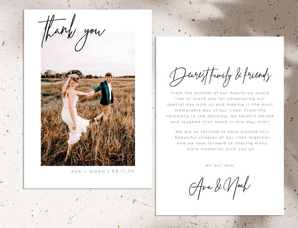 Thank You Card Template for Customer