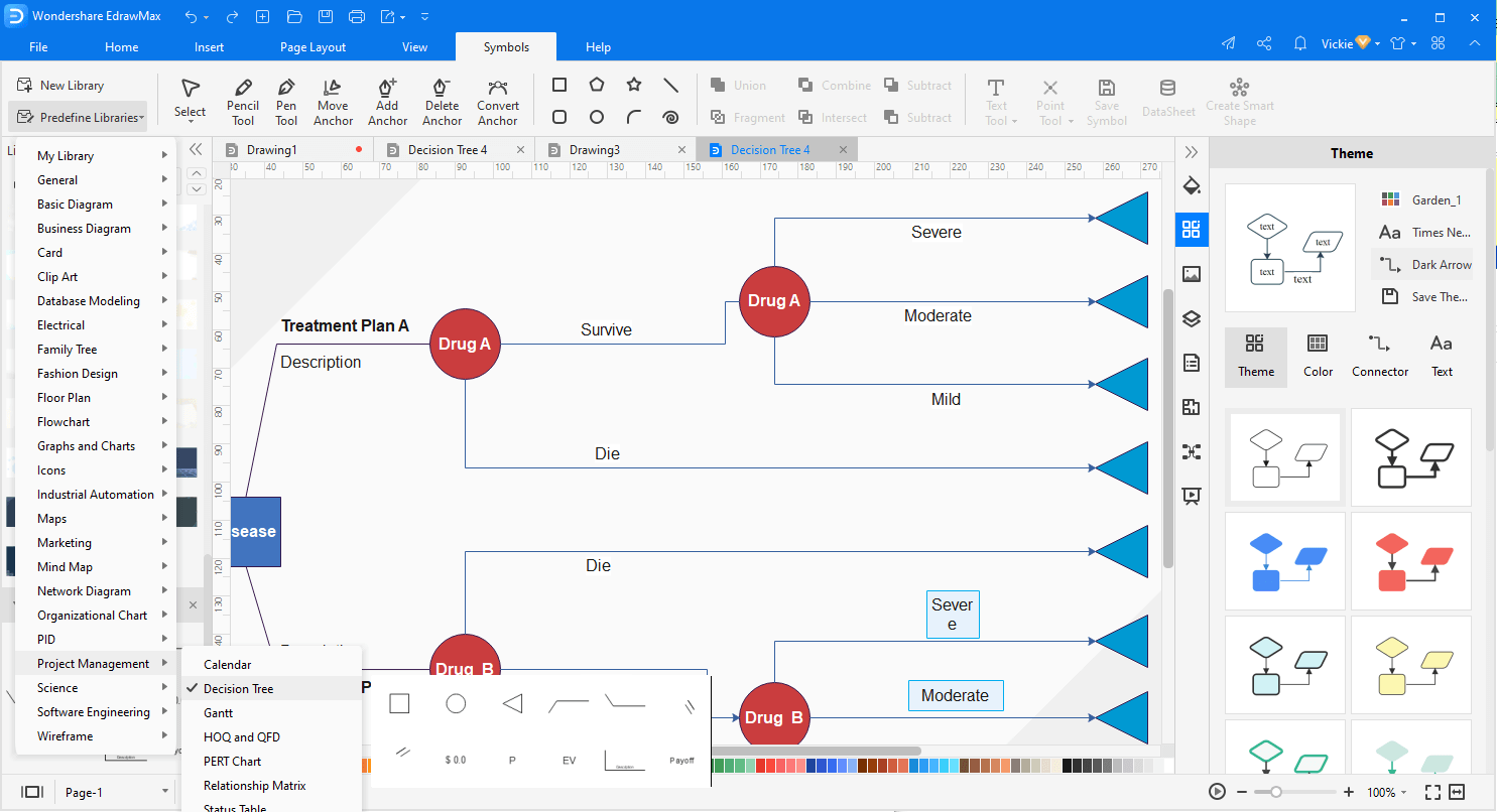 Baumdiagramm/Symbol finden